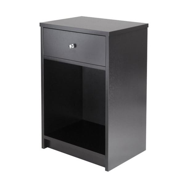 Winsome Trading Squamish Accent table with 1 Drawer Black Finish 20914 - main